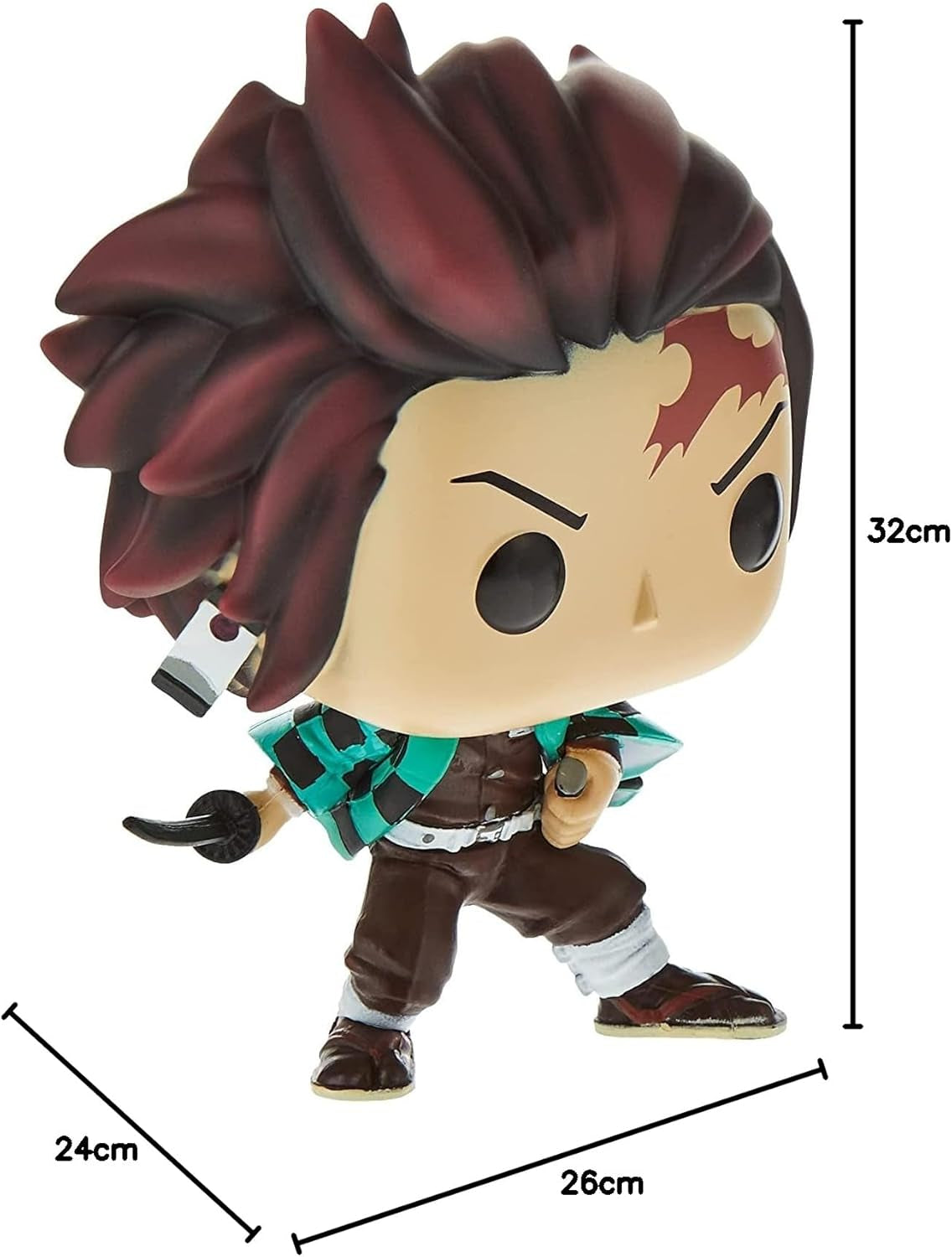 Funko Pop! Animation: Dämonentöter – Tanjiro Kamado – Vinyl-Sammelfigur – Geschenkidee – offizielles Merchandise – Spielzeug für Kinder und Erwachsene – Anime-Fans – Actionfiguren, Sammler, Modellfigur, Naty Shop