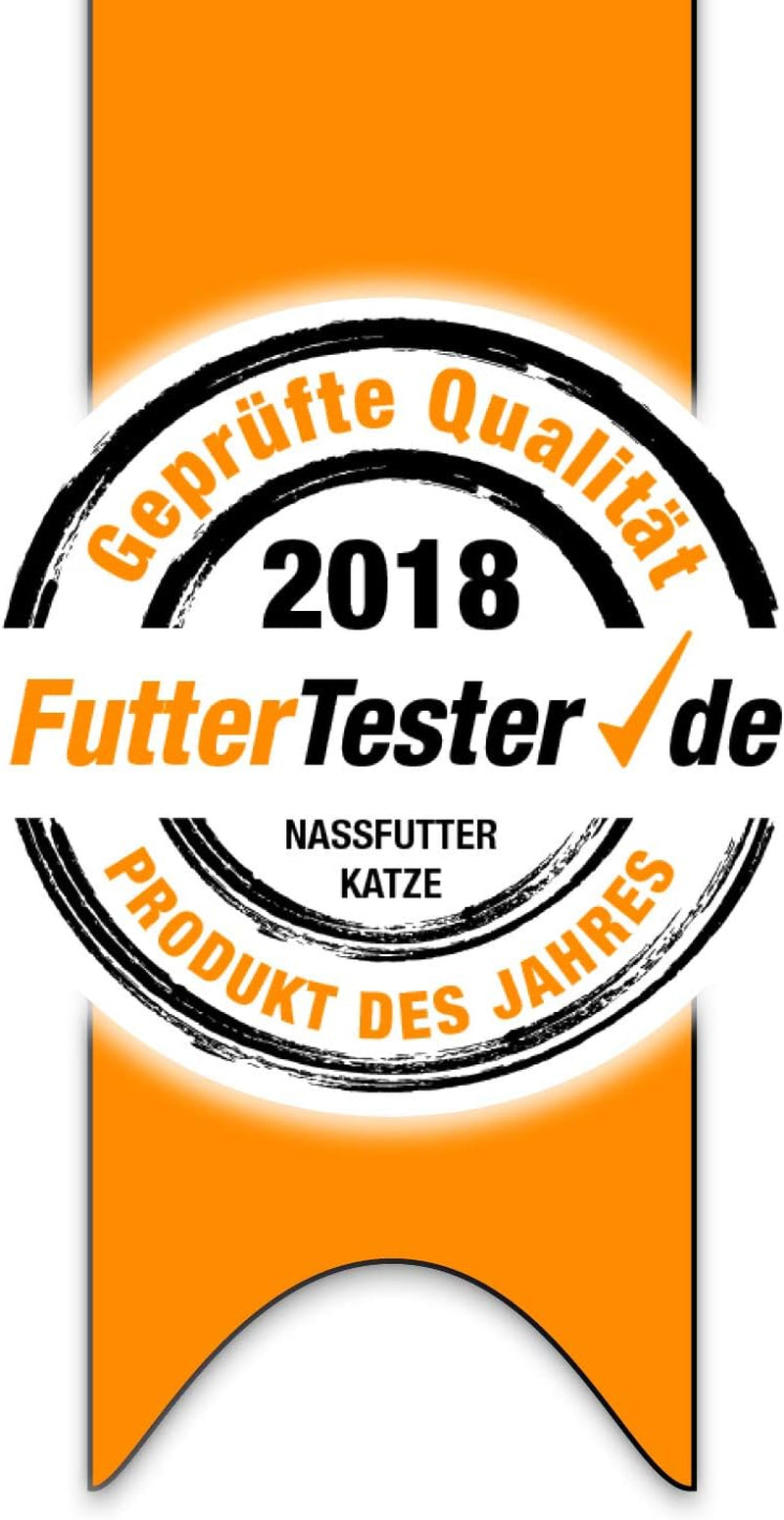 MjAMjAM – Premium-Nassfutter für Katzen – Mischpackung I – Huhn, Rind, Herzen, 6er-Pack (6 x 200 g), getreidefrei mit extra Fleisch