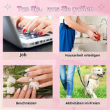 24 Stück rosa einfarbige künstliche Nägel, selbstklebend, neutrale künstliche Nägel, mittelgroß, quadratisch, weiches Gel für Frauen, DIY, vollständige Abdeckung, glitzernde künstliche Nägel