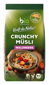 Knuspriges Müsli mit Beeren Biozentrale | 375 g Bio-Müsli | Ideal zum Frühstück und für die Tasse Müsli zum Mitnehmen | Eine Alternative zu Müsliriegeln