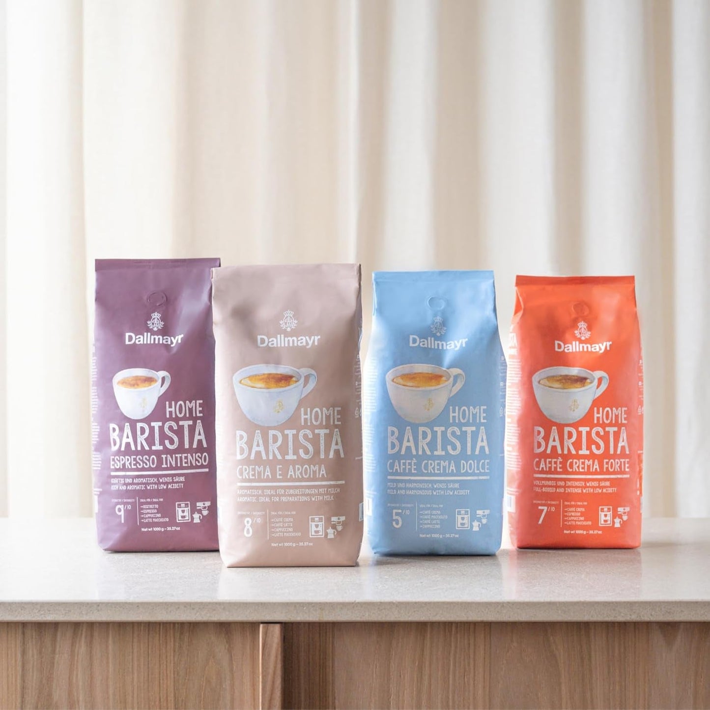 Zu Hause Barista Caffé Crema Forte 1000g ganze Bohnen