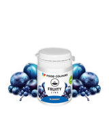 Lebensmittelfarbpulver, natürliche Farbe, Fruity Line BLUEBERRY, 20 g, natürliches Farbpulver für Cremes, Zuckerguss, Biskuitteig in Pulverform, Lebensmittelfarbe für Getränke, Gelees