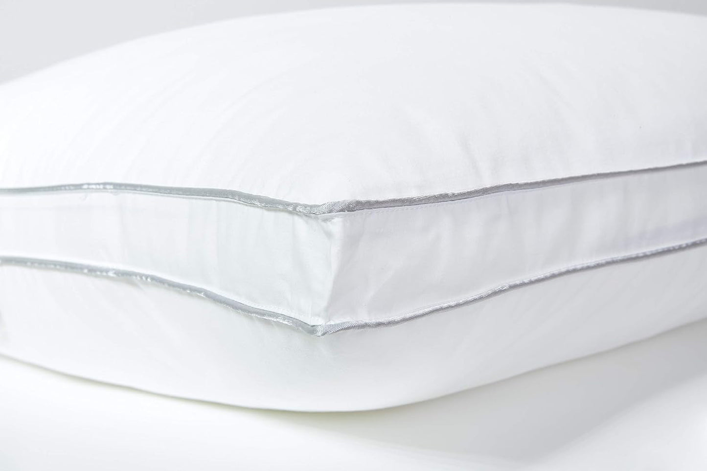 Kissen, Baumwolle, Perkal, 50 x 70 cm, feine Verarbeitung, Komfort, Perkal, 100 % Baumwolle, hohe Qualität, weich, hergestellt in Frankreich, Weiß 73130220 Naty Shop Standard-Kissen