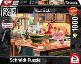Schmidt Spiele 59919 Geheimrätsel, Am Küchentisch, 1.000 Teile, Bunt, Großes Puzzle Naty Shop Standardtitel