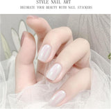 JMEOWIO Nagelfolie, glitzernde Gel-Nagelfolie, selbstklebender Nagelaufkleber, UV-härtende Nageldekoration, Design-Zubehör
