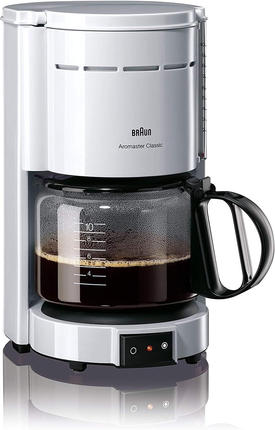 Braun KF 47 BK Espressomaschine – Espressomaschine mit Filter und Glaskaraffe für klassischen Filterkaffee, aromatischer Kaffee dank OptiBrew-System, Anti-Tropf-System, automatische Abschaltung, schwarz
