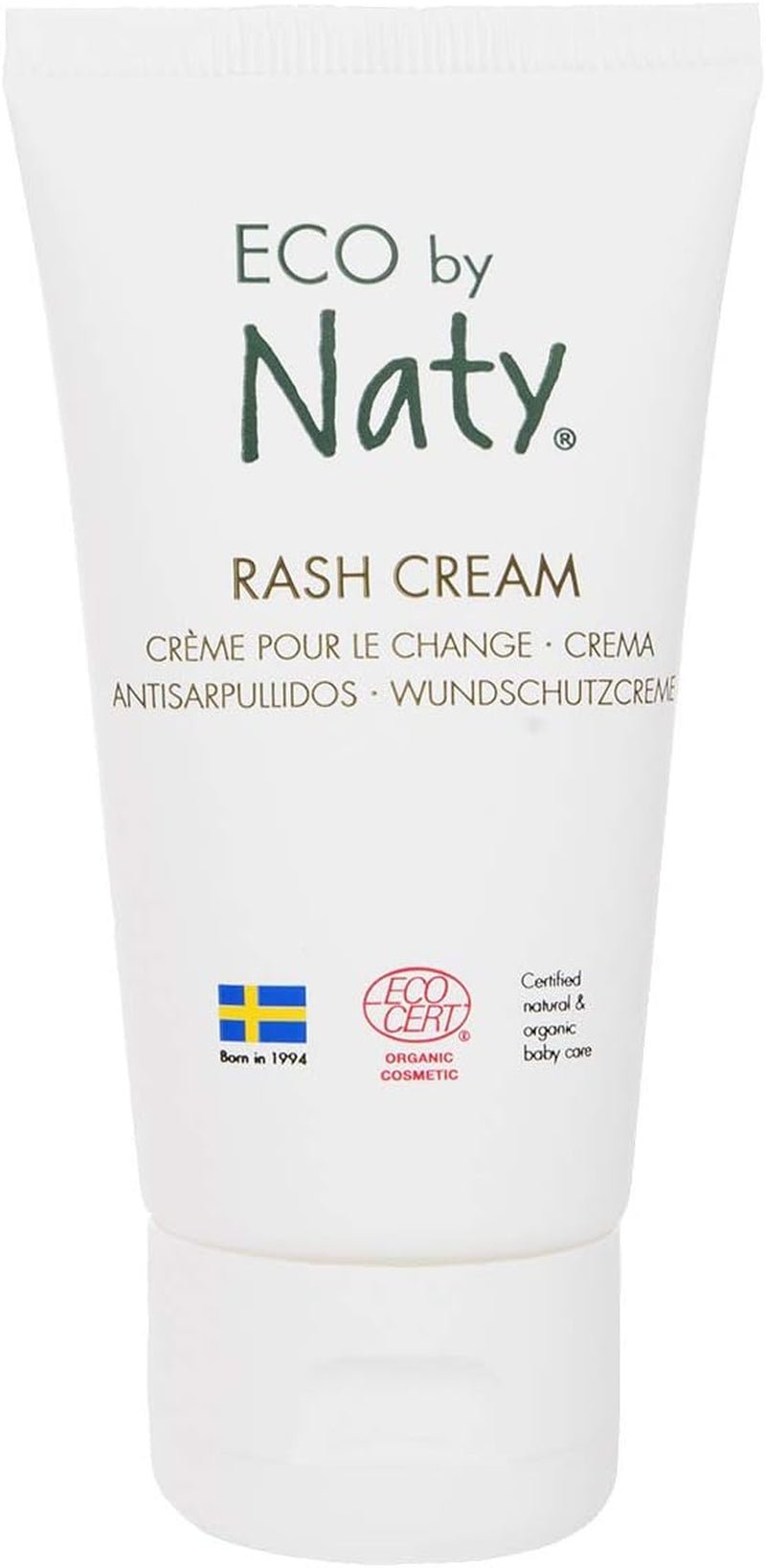 Eco von Naty, Wundsalbe für Babys, Bio-Zutaten auf pflanzlicher Basis mit 0 % Duftstoff, hypoallergen und dermatologisch getestet, Tube 50 ml Kinder - Bade- und Hautpflege Naty Shop Salbe für Kinder