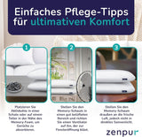 ZenPur Orthopädisches Nackenkissen 40 x 60–13 cm, Kopfkissen aus Memory-Schaum – ergonomisches Schlafkissen für Nacken und Schultern, Öko-TEX-zertifiziert
