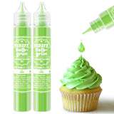Gel-Lebensmittelfarbe – HXDZFX 2×30 ml, zuckerfreie Lebensmittelfarbe, hochkonzentriert, zum Dekorieren von Kuchen, weißem Fondant, Makronen, Keksen, Backen, Ostereiern, Schleim (Traubenviolett)