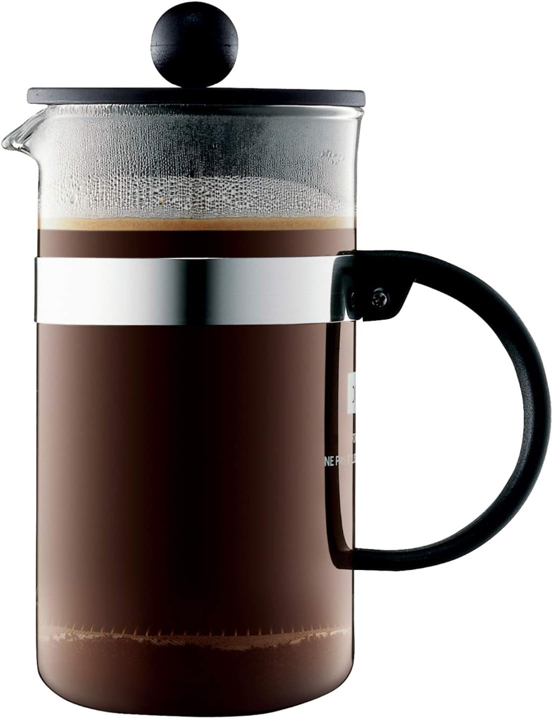 Bodum Kaffeemaschine 1582-01 bistroNOUVEAU (French-Press-System, spülmaschinenfest), 1,5 Liter, schwarz