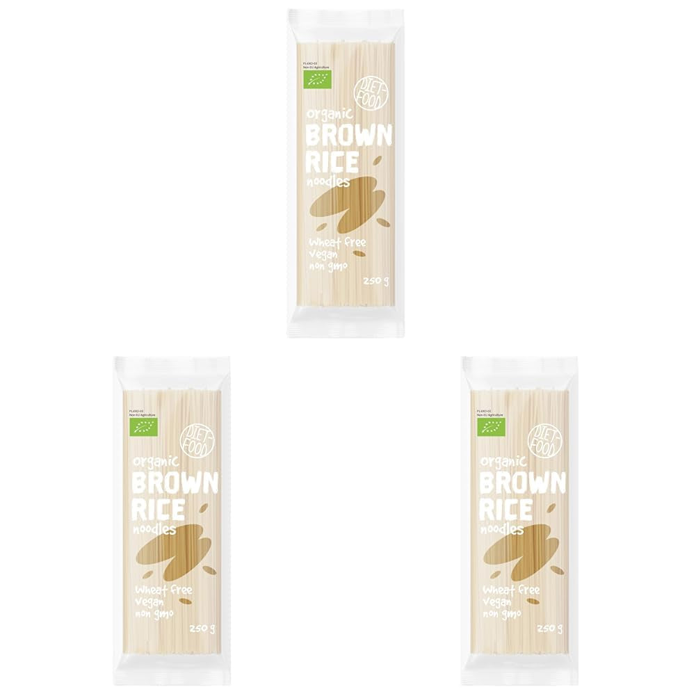 DIET-FOOD Bio Buchweizen Soba Nudeln Lebensmittel Pasta Vegane Glutenfreie Lactosefrei Sojafrei Nudeln für Vegetarier und Veganer 250 Gramm