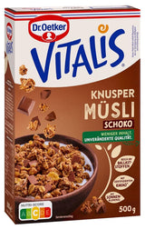 Dr. Oetker Vitalis Crunchy Honeys: Honig-Knuspermüsli für Frühstück und Snacks, 5er-Pack (5 x 600 g)