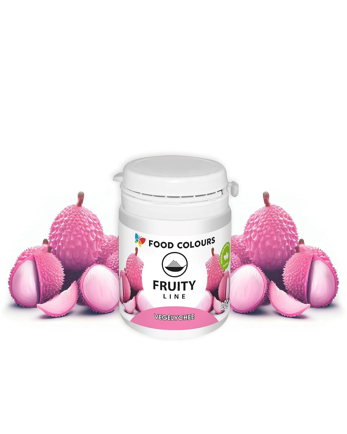 Lebensmittelfarbpulver, natürliche Farbe, Fruity Line BLUEBERRY, 20 g, natürliches Farbpulver für Cremes, Zuckerguss, Biskuitteig in Pulverform, Lebensmittelfarbe für Getränke, Gelees