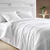 Pikolin Home Steppdecke, Faser, weiß, Bett 135/140-220 x 220 cm, 2 Bettdecken und Steppdecken Naty Shop