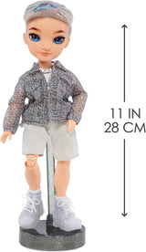 Rainbow High Fashion Doll – Aidan Russell – Purple Boy Doll – Modisches Outfit und mehr als 10 bunte Spielzubehörteile – Für Sammler und Kinder im Alter von 4–12 Jahren