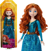 Mattel Disney Princess Toy Merida, handgefertigte Puppe mit glitzernder Kleidung und Accessoires, inspiriert von Disney- und Pixar-Filmen, Kindergeschenk HLW13