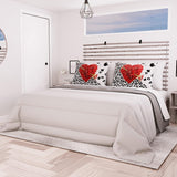 PETTI Artigiani Italiani – Winterdecke für Doppelbett, Maxi, einfarbig, doppelseitig, weiß, grau, 100 % Made in Italy. Bettdecken und Steppdecken Naty Shop Grau, Bettgröße 140 x 200: [Steppdecke 240 x 260 cm]