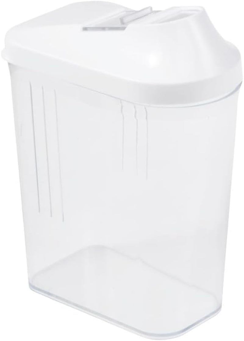 keeeper Ausgießbox für Trockenvorräte, stufenlos verstellbarer Dosierdeckel, Kunststoff, 500 ml, 8 x 4,5 x 15 cm, Paola, weiß Frischhaltedosen Naty Shop