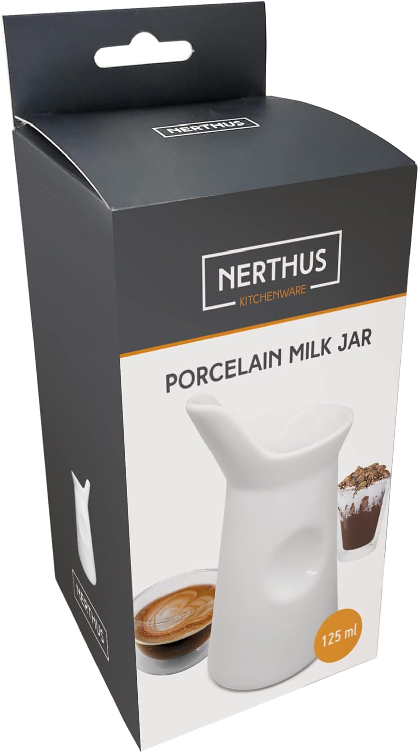 NERTHUS FIH 418 Porzellan-Milchbecher 125 ml, Original, Weiß