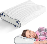 BedStory Memory Foam-Kissen, höhenverstellbares Nackenstützkissen, ergonomisches Kissen, Seitenschläferkissen für Rücken- und Bauchschläfer (60 x 36 x 12/10 cm)