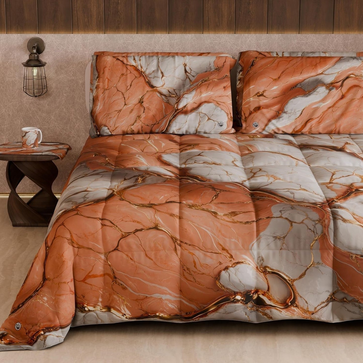 PETTI Artigiani Italiani – Winterdecke, Winterdecke, einfache Steppdecke, doppelseitig, einfarbig und digital bedruckt, 100 % hypoallergene Mikrofaser, hergestellt in Italien. Steppdecken und Steppdecken Naty Shop Floral 06 Weiß Einzelbett