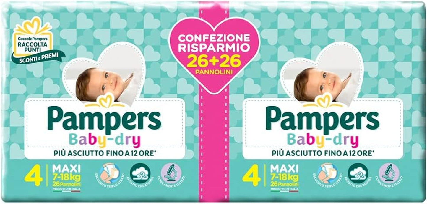 Windeln Pampers 81657566 Baby-Dry Pants, weiß