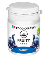 Lebensmittelfarbpulver, natürliche Farbe, Fruity Line BLUEBERRY, 20 g, natürliches Farbpulver für Cremes, Zuckerguss, Biskuitteig in Pulverform, Lebensmittelfarbe für Getränke, Gelees