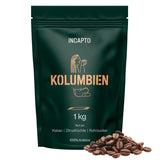 Incapto Spezialitäten-Kaffeebohnen | Single-Origin-Kolumbianer | Espresso 100 % Arabica | Spezialitätenkaffee 84 Punkte SCA | Traditionell gerösteter Bohnenkaffee | Plantage Huila, Cadefihuila, 1kg