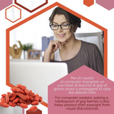 ERBOTECH Goji-Beeren 200 g, Goji-Beeren mit hohem Vitamingehalt, getrocknete Früchte ohne Zucker und Schwefel, natürliche Superfoods und reich an Energie, hergestellt in Italien. Dehydrierte Produkte Naty Shop