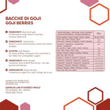 ERBOTECH Goji-Beeren 200 g, Goji-Beeren mit hohem Vitamingehalt, getrocknete Früchte ohne Zucker und Schwefel, natürliche Superfoods und reich an Energie, hergestellt in Italien. Dehydrierte Produkte Naty Shop