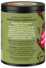 Ostmann Gewürze - Let's Do Like Beef | Rindfleisch-Geschmack für ungewürzte Fleischersatzprodukte | Gewürzsalz für Seitan, Tofu und vegetarische und vegane Gerichte | 90 g in Metalldose recyclebar