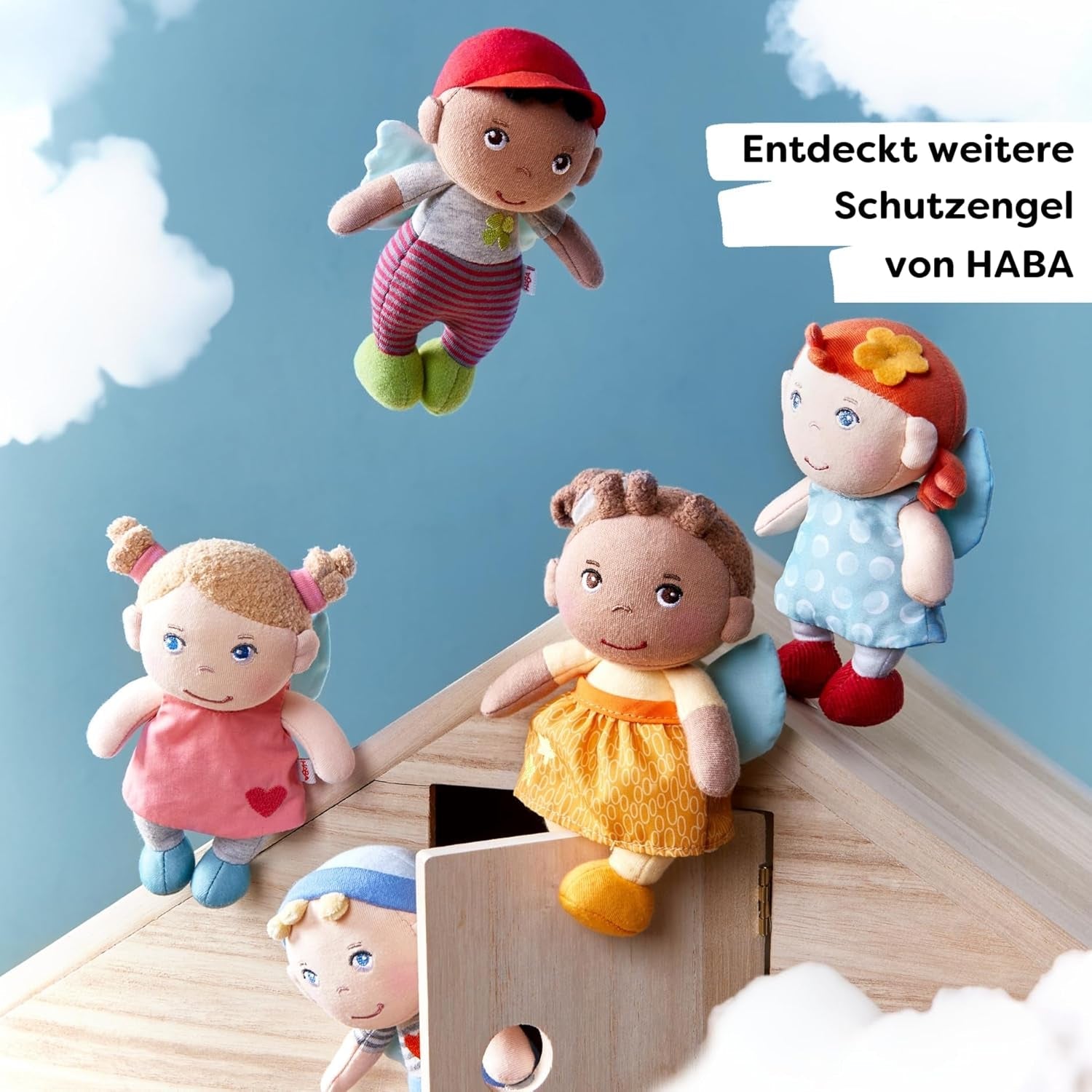 HABA Schutzengel-Matten – Plüsch-Textilpuppe (15 cm), ideales Willkommensgeschenk für Babys und Kleinkinder – waschbar bei 30 °C – 2011869001 Puppen Naty Shop