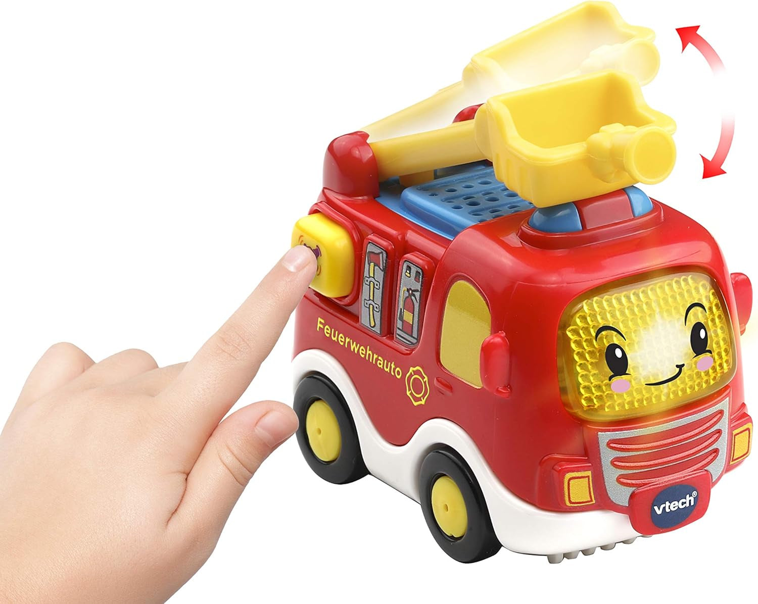 Vtech TUT TUT Baby Flitzer – Polizei – Für 1–5 Jahre & TUT TUT Baby Flitzer – Feuerwehrauto – Spielzeugauto mit Musik, Lichtknopf, Sätzen und interessanten Geräuschen – Für 1–5 Jahre Babyspielzeug Naty Shop