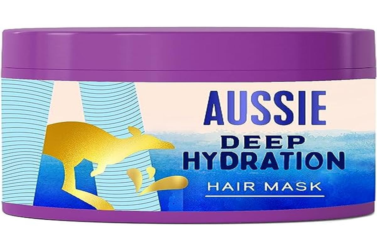Aussie Deep Hydration Vegan Mask Intensive Feuchtigkeitsversorgung für sehr trockenes, dickes, lockiges Haar mit Avocado-, Jojoba- und Macadamiaöl 450 ml Naty Shop Haarmaske Standardtitel