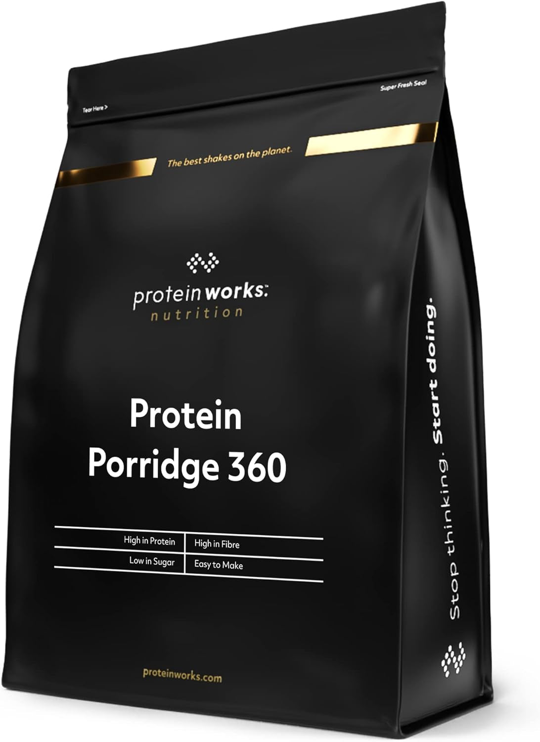 Protein Works - Protein Porridge 360 | Mythos Zusätzliche Vitamine und Mineralien | Proteinreiches Frühstück | Kalorienarme Haferflocken | 13 Portionen | Natürlich | 1 kg Getreide Naty Shop