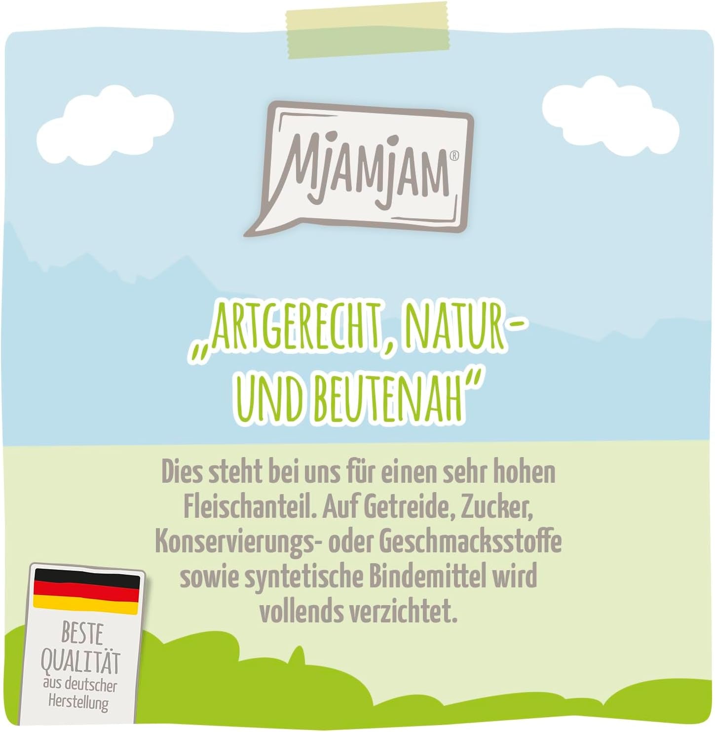 MjAMjAM – Premium-Nassfutter für Katzen – Köstliche Box 12er-Pack (12 x 200 g), getreidefrei mit extra Fleisch