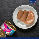 Vitakraft Poésie Mousse, Nassfutter für Katzen, luftiger Schaum, mit Lachs, ohne Zucker- oder Getreidezusatz (12 x 85 g)