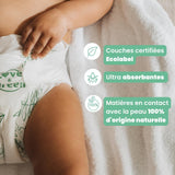 - Gesunde und ökologische Diadeln Größe 6 (+16 kg), 1-Monatspackung (72 Pants) — saugfähig, auslaufsicher und frei von unerwünschten Inhaltsstoffen (Verpackung kann variieren)