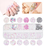 5600 Stück Strasssteine ​​​​Nägel Nail Art, 36 Farben Glitzersteine, Dekorationen Nagelsteine ​​​​Für Nagelkunst, Einschließlich Wachsstift Für Strasssteine ​​​​Und Strass-Picker