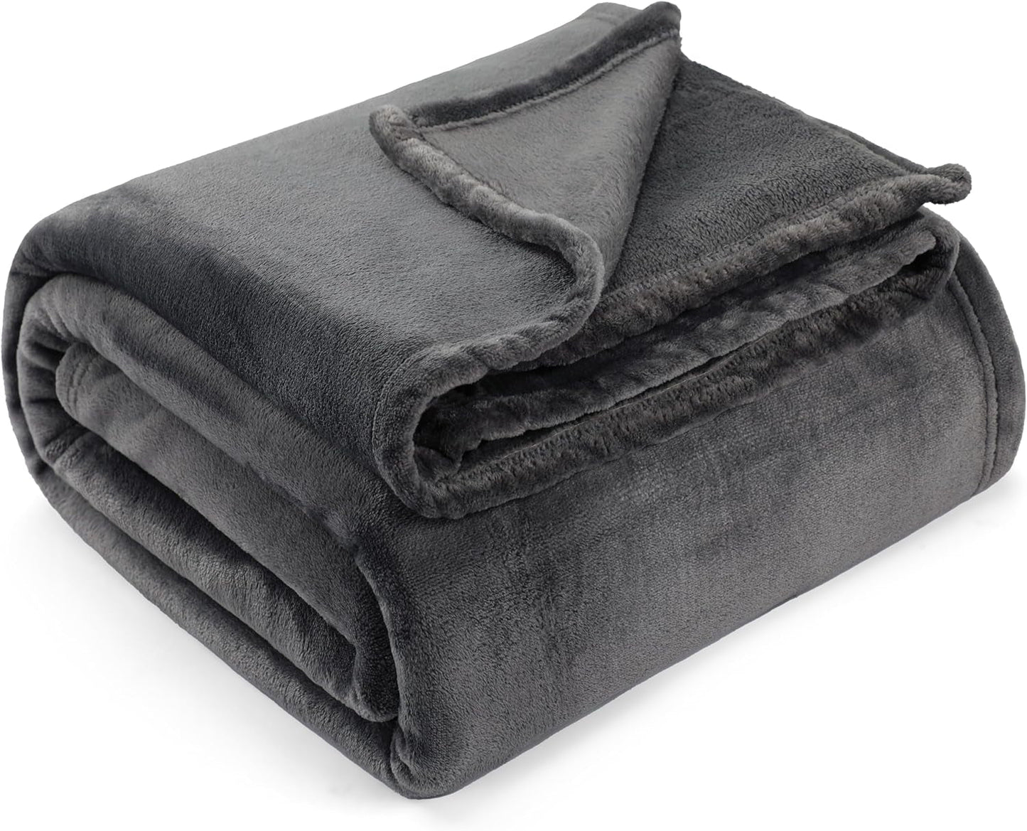 Utopia Bedding Kuschelige Fleecedecke [228 x 228 cm, Grau] Weiche, leichte, warme und flauschige Decke, bequeme und atmungsaktive Decke für Bett, Sofa, Couch, Betten und Decken. Besuchen Sie den Utopia Bedding-Store, Grau, 150 x 200 cm