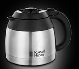 Russell Hobbs Kaffeemaschine [Duschkopf für optimale Extraktion und Aroma] Adventure (1 bis 8 Tassen, 1,0 l Thermokaraffe, automatische Abschaltung, Anti-Tropf-System, 1100 W) Filterkaffeemaschine 24020-56