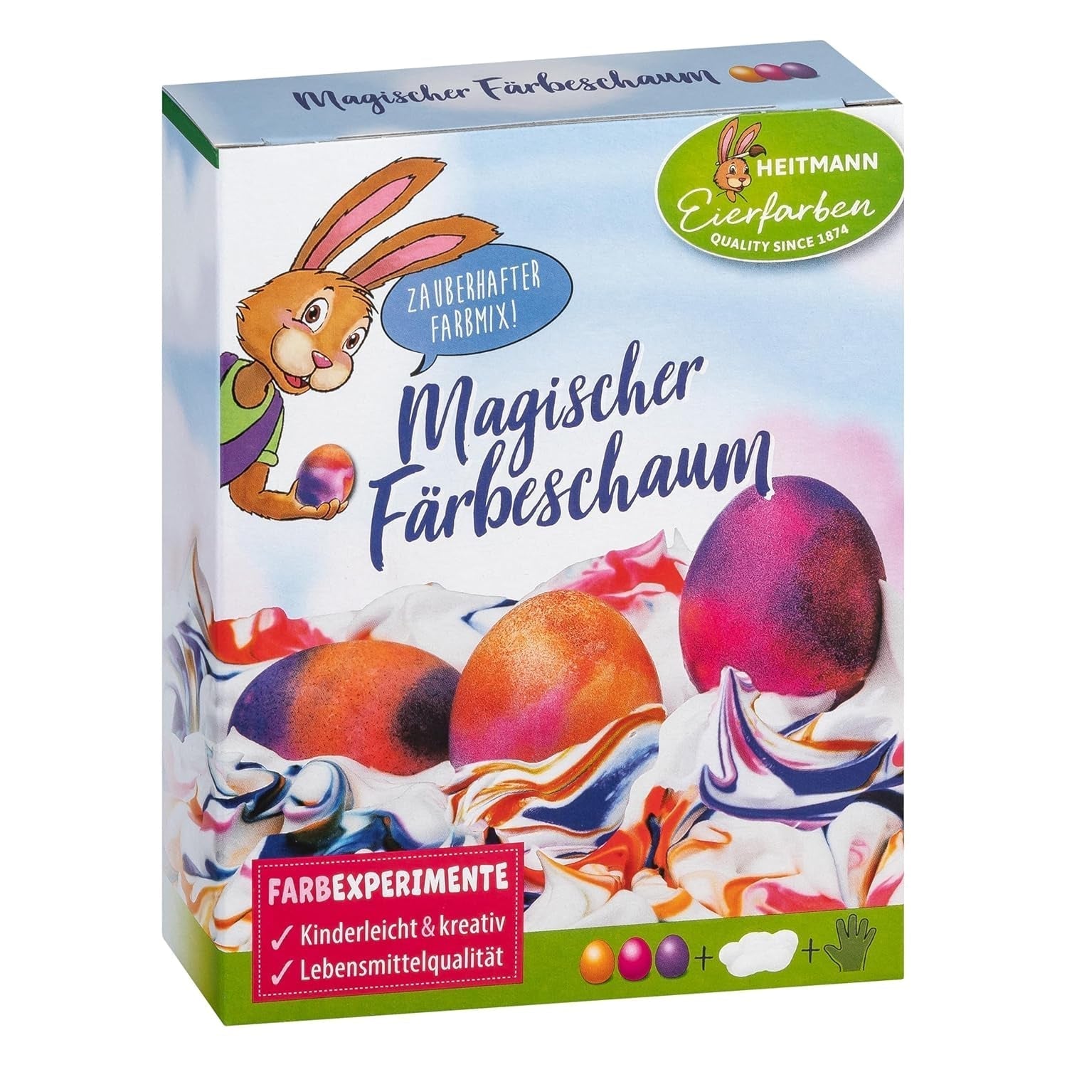 Heitmann Eierfarben - Eierexperimente - Zauberhafter Färbeschaum
