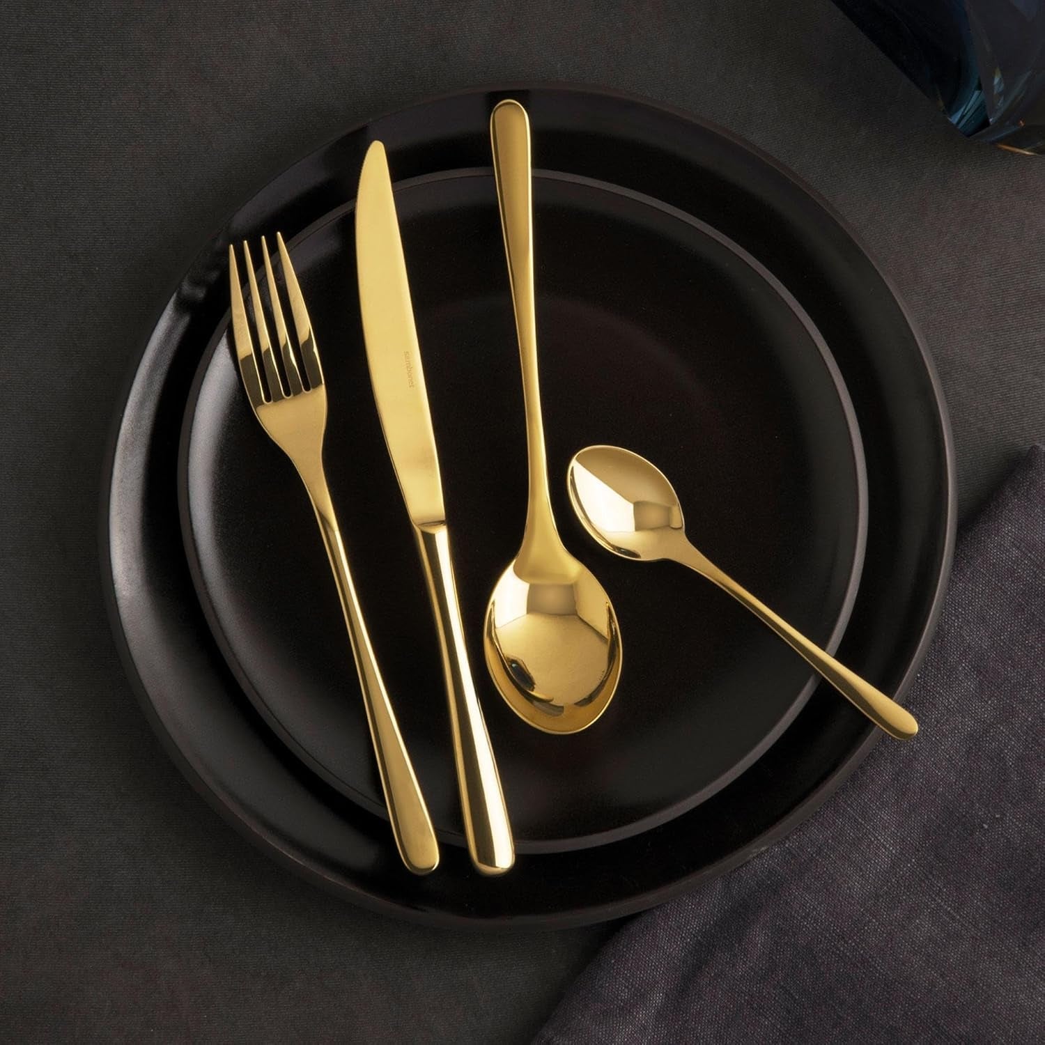 Sambonet 52553G81 - Taste Golden Besteckset 24-teilig Kitchen Naty Shop