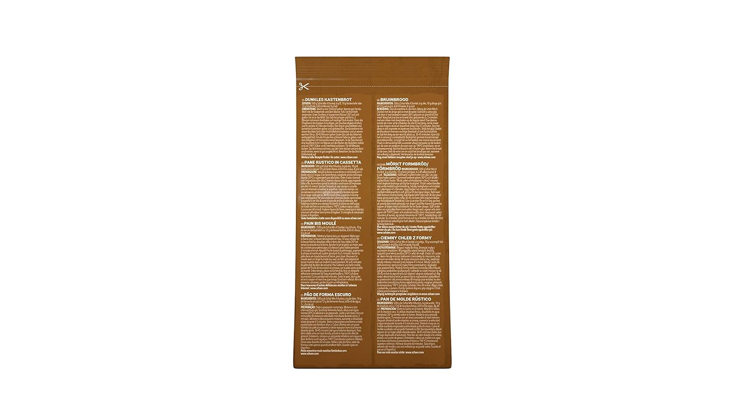 Mix It Dunkel Backmischung Glutenfrei 1Kg, 10Er Pack Mischung zum Backen und Kochen Naty Shop