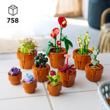 LEGO Icons Mini-Pflanzen, 9 baubare künstliche Blumen, Botanik-Sammlungsset für Erwachsene mit baubarem Terrakotta-Topf, Heimdekoration, Geschenk für Frauen und Männer 10329 Bausets Besuchen Sie den LEGO-Store