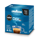 Lavazza A Modo Mio Dek Cremoso, 256 Kaffeekapseln, für entkoffeinierten Espresso mit aromatischen Noten von Mandeln und Candidis, 100 % Arabica, Intensität 7/13, mittlere Röstung, 16 Packungen