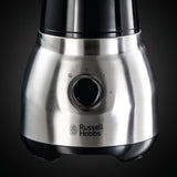 Russell Hobbs Standmixer 2-in-1 [1,5L Glasbehälter Mixer & 0,6L Mini Smoothie Maker -To-Go-Trinkflasche inkl. Deckel] Spülmaschinenfest, Impuls-/Ice-Crush-Funktion, Becher BPA Frei, Edelstahl 23821-56 Kitchen Naty Shop