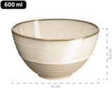 MÄSER 931512 Nottingham Vintage Series Tafelservice für 4 Personen, Kombiservice aus 20 Teilen mit unregelmäßigen runden Formen im Retro-Look, Fliese, Beige