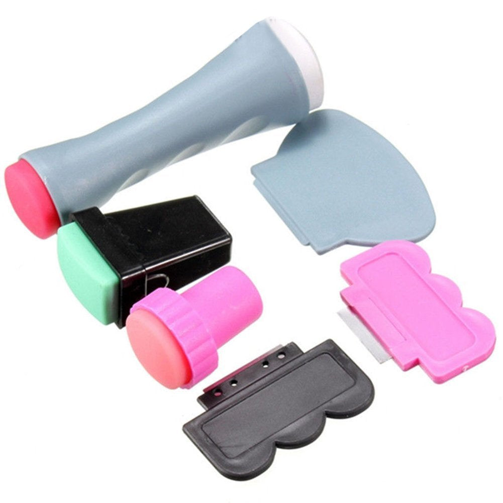 Beauty*Top*Picks Doppelseitiger Nagelstempel, Nagelschaber, Maniküre-Werkzeug und Bild von Beauty*Top*Picks