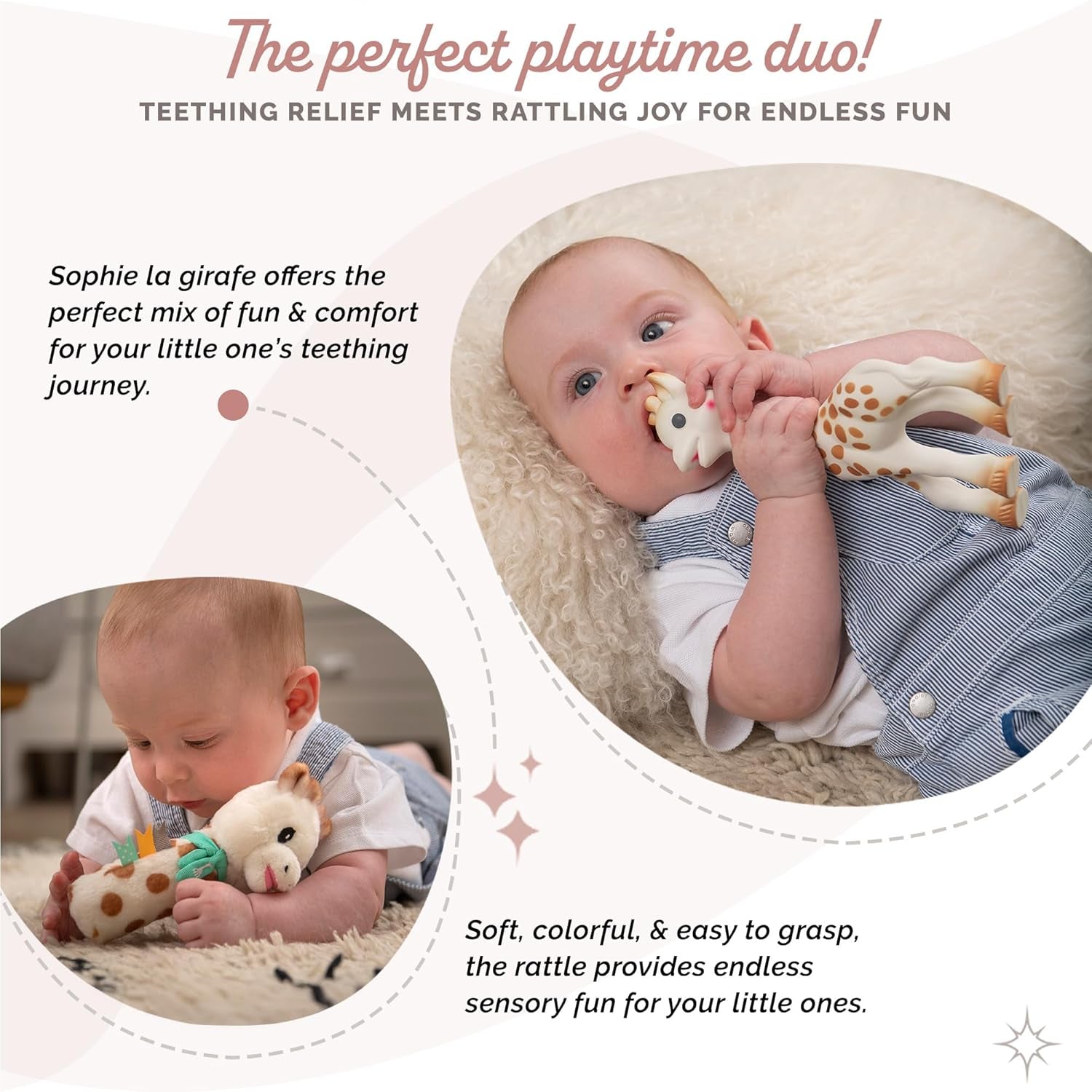 Sophie die Giraffe Geburtstagsgeschenkset Sophiesticated Rassel Pouet 00012 Spielzeug Bebe Naty Shop